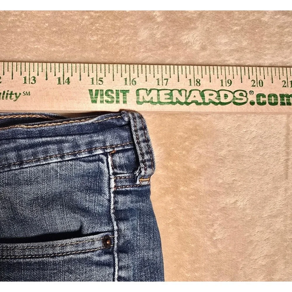 Levis 514 Straight Fit Mens Jeans W34 L32 Medium Wash Faded Whiskered Blue Denim